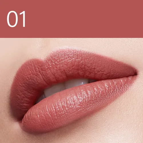 Miniatura 2 de CARSLAN Lápiz labial cremoso hidratante, color de labios de alta pigmentación de larga duración, suave, hidratante, rosa nude, 01