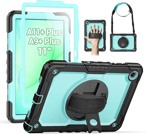 Miniatura 17 de SEYMAC - Funda protectora resistente a prueba de golpes para Samsung Galaxy Tab S6 Lite de 10.4 pulgadas 2024/2022/2020 (SM-P620/P610/P615), Negro