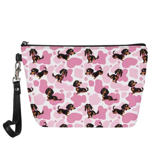 Miniatura 21 de Mumeson Patrón personalizado para mujer, bolsa de cosméticos de viaje, estuche de maquillaje, organizador de neceser de tocador