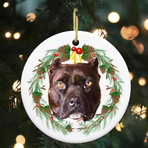 Miniatura 13 de Colgante de perro esquimal americano de 3 pulgadas para decoración de árbol de Navidad, bonito adorno de día festivo para cachorros, regalos