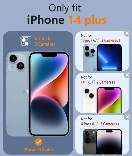 Miniatura 259 de FNTCASE Funda para iPhone 13 Pro-Max: Fundas magnéticas transparentes compatibles con Magsafe Slim anti amarillamiento protección contra caídas