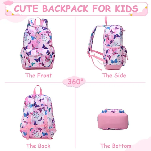 Miniatura 5 de VASCHY - Mochilas para niños y niñas, ligeras, resistentes al agua, con correa para el pecho