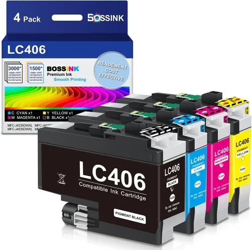 Miniatura 12 de MFC-J1010DW LC401XL - Cartuchos de tinta compatibles con Brother LC401 de alto rendimiento para impresora Brother MFC-J1012DW MFC-J1170DW