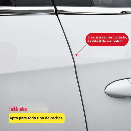 Miniatura 5 de MYFAMIREA Tira adhesiva anticolisión antiarañazos para el borde de la puerta del automóvil, protector de placa protectora de arañazos para puertas