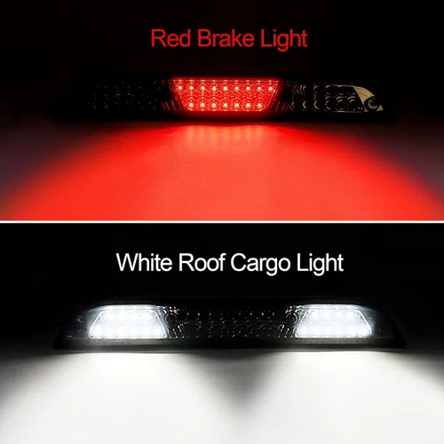 Miniatura 4 de Tercera luz de freno LED de lente ahumada compatible con F150 2015-2024, F250/F350/F450/F550 2017-2024, Ranger 2019-2024, 3ª lámpara de parada