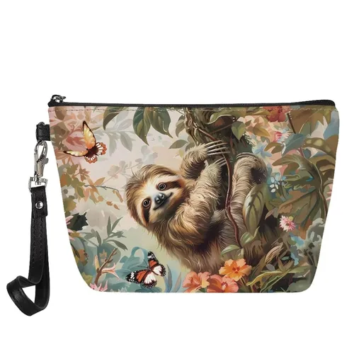 Miniatura 52 de GIFTPUZZ Bolsa de cosméticos para mujer, adorable y espaciosa, bolsa de almacenamiento portátil para artistas, artículos de tocador, joyería