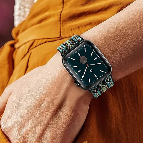 Miniatura 8 de Compatible con correas de reloj inteligente AITAFY, correa de repuesto ajustable de nailon elástico Sahouden compatible con AITAFY ID207/FVYAO
