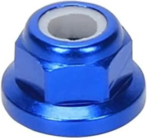 Miniatura 2 de 8pc M4 Brida Nylon Bloqueo para Arrma 3S Mega Bigrock Typhon Grantie Senton Vorteks Tuercas Rueda Actualización Piezas Azul