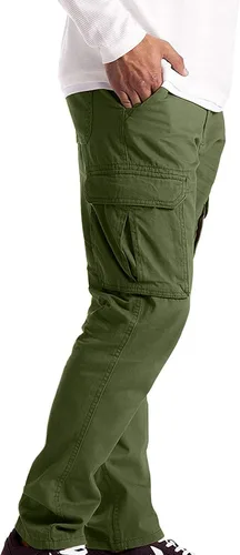 Miniatura 2 de Hatop Men's Relaxed Fit Cargo Pants Cotton Multi-Pockets Work Pants Outdoor Lightweight Trousers