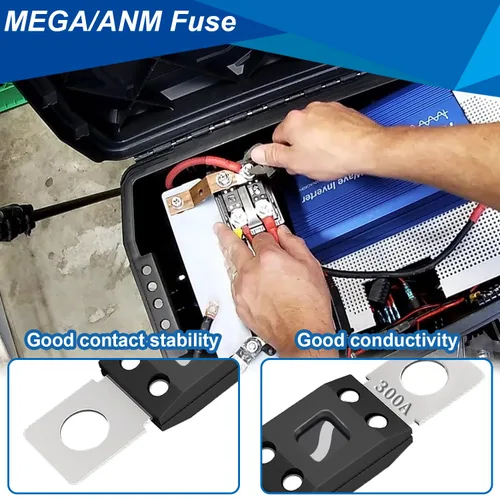 Miniatura 3 de smseace Fusible MEGA de 40 A, fusible de perno de alta corriente, fusible AMG de 40 amperios para vehículos de construcción, camiones, barcos