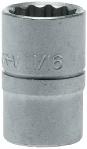 Miniatura 11 de Teng Tools 15MM 1/2 pulgada Drive 12 puntos métrico profundo cromo vanadio Socket Herramienta mecánica Herramienta de mano - M120615-C