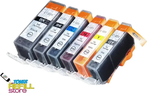 Miniatura 9 de Toner Refill Store™ Cartucho de tinta amarillo compatible con Canon CLI-221 / CLI-221Y para Canon PIXMA iP3600, iP4600, iP4700, MP560, MP620