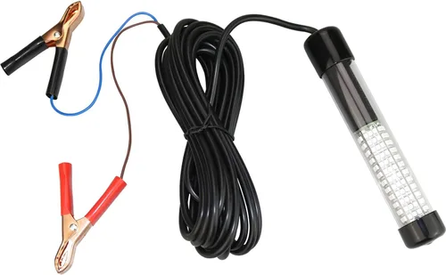 Miniatura 3 de 12 V 14 W 180 LEDs 1300 lúmenes LED sumergible Pesca Luz submarina buscador de peces lámpara con cable de 16.4 ft Verde