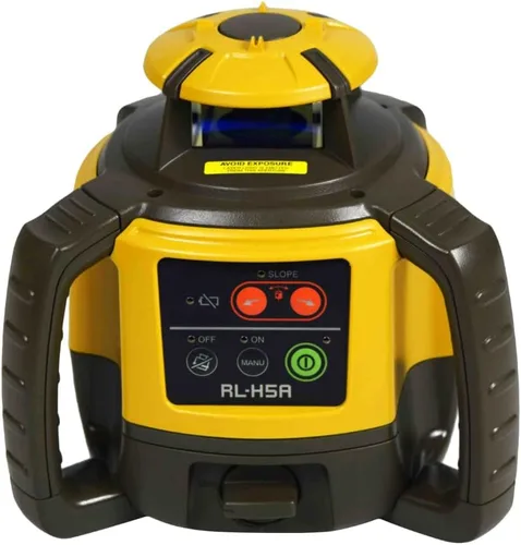 Miniatura 4 de Topcon Láser rotativo horizontal autonivelante RL-H5A con libro de campo, receptor LS-80, soporte y estuche para detectores, clase 2, clasificación