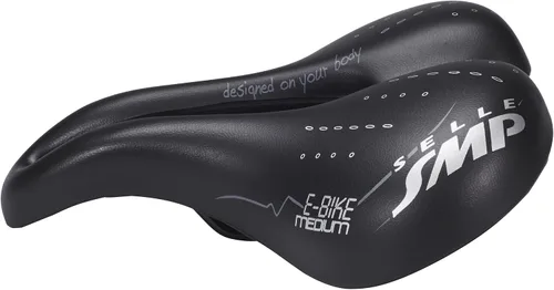 Miniatura 4 de SMP - Sillín de bicicleta eléctrica unisex, color negro, mediano