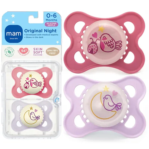Miniatura 12 de Chupete MAM ortodóntico nocturno que brilla en la oscuridad, unisex, de 0 a 6 meses (2 unidades)