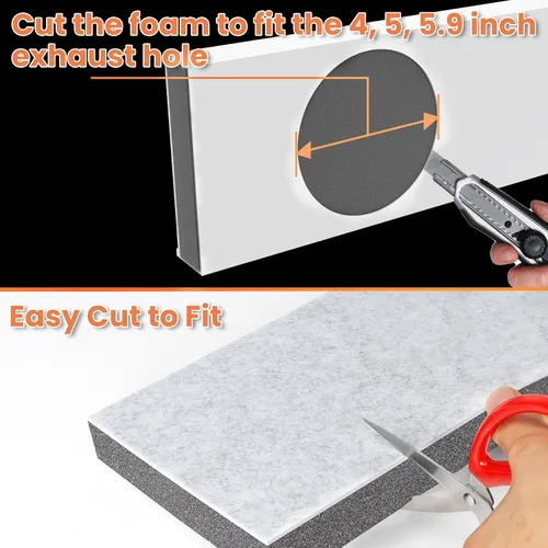 Miniatura 7 de GCGOODS Paneles de espuma aislados para aire acondicionado portátil, kit de ventilación de ventana, paneles laterales de aislamiento para ventanas
