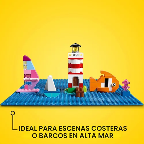 Miniatura 3 de LEGO Classic Blue Baseplate 11025 - Juego de juguetes de construcción para niños en edad preescolar, niños y niñas a partir de 4 años (1 pieza)