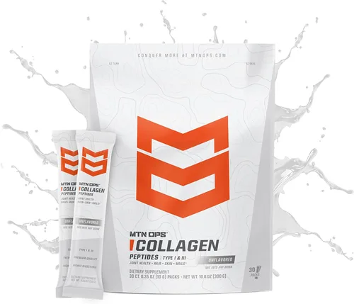 Miniatura 2 de MTN OPS Paquetes de proteína de colágeno en polvo, 30 paquetes por bolsa de proteína sin sabor, altamente digerible con 0.23 onzas de proteína por