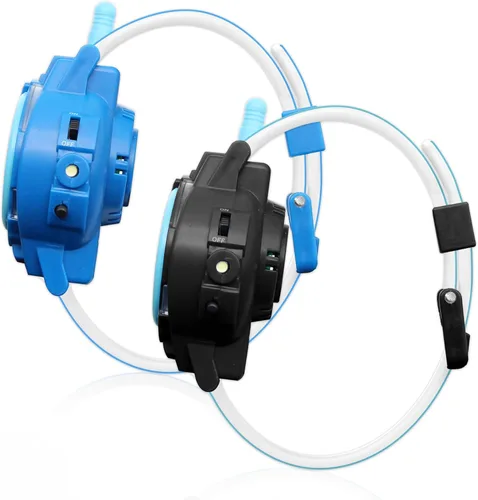 Miniatura 4 de Accutime Sonic Walkie Talkie Blue - Reloj digital educativo para niños, juego de 2 juguetes con correa multicolor para niñas, niños, niños pequeños
