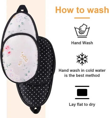 Miniatura 6 de eZAKKA Eye Patches for Adults, Eye Patch for Glasses, Silk Patch for Lazy Eye Amblyopia Strabismus and After Surgery (Floral+Black Polka Dots)