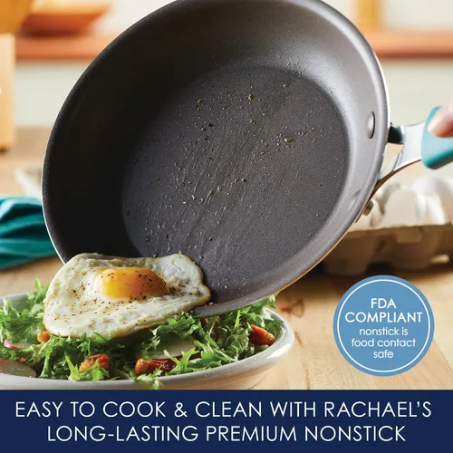 Miniatura 3 de Rachael Ray Cook + Create - Sartén antiadherente de 8.5 pulgadas, Agave Azul