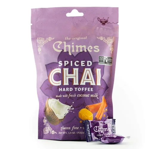 Miniatura 4 de Chimes Caramelos duros de caramelo Chai con especias de coco (paquete de 2)