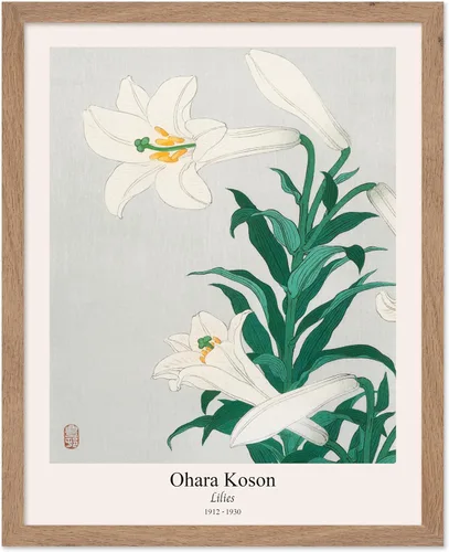 Miniatura 48 de Poster Master Vintage Ohara Koson Poster - Retro Blooming Lotus Flowers Print - Japanese Art - Flower Illustration - Aesthetic Design - Floral