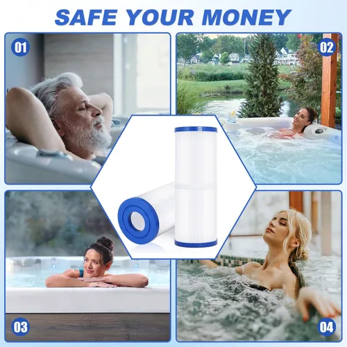Miniatura 6 de FC-2390 Filtro de spa de repuesto para filtro Pleatco PRB50-IN Unicel C-4950, filtros de bañera de hidromasaje compatibles con filtro de piscina