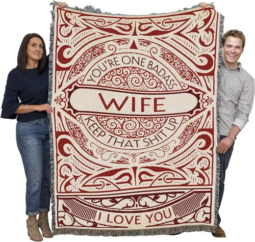 Miniatura 14 de Pure Country Weavers Manta The Only Thing Better Wife Children Mother – Tapiz de regalo tejido de algodón – Fabricado en los Estados Unidos