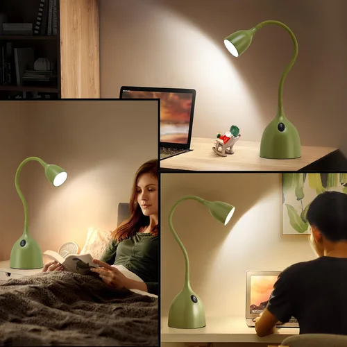 Miniatura 4 de Lámpara de Escritorio de Cuello de Cisne EJIAXIN 360° Luz de Lectura LED Flexible Lámpara de Escritorio Pequeña para Espacios Pequeños Lámpara
