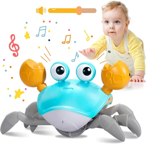 Miniatura 12 de Plnmlls Juguete de pulpo bailarín, juguetes para el tiempo boca abajo, con música y luz LED, batería recargable integrada y volumen que se pueden