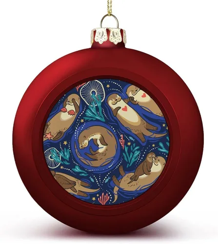 Miniatura 86 de Boobs Funny Shatterproof Matte Christmas Balls for Tree Wreath Home Decor 1PCS