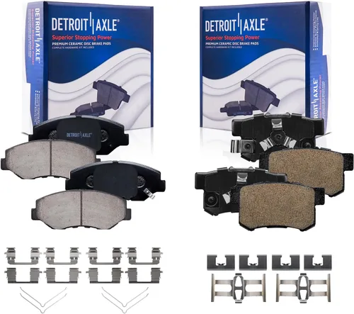 Miniatura 141 de Detroit Axle - Kit de freno delantero para Dodge Ram 1500 Durango Dakota Chrysler Aspen Dakota Driver Side Disco Freno Pinza de freno de cerámica