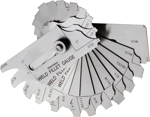 Miniatura 6 de RIVERWELD Juego de Calibradores de Soldadura de Filete de 7 Piezas Calibrador MG-11 Rl Calibradores de Profundidad Prueba de Inspección de Soldadura