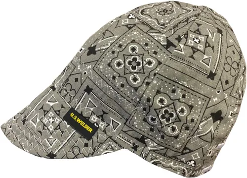 Miniatura 2 de Gorra de soldadura reversible con estampado de bandana Azul
