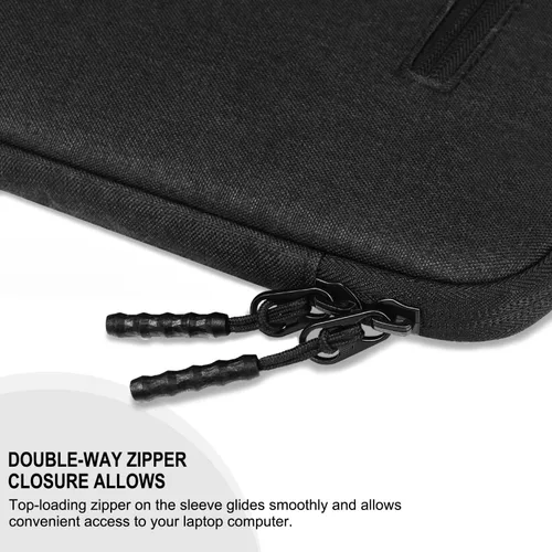 Miniatura 5 de Funda para laptop de 15.6 pulgadas, a prueba de golpes, funda protectora para computadora con bolsillo frontal, resistente al agua, duradera, bolsa