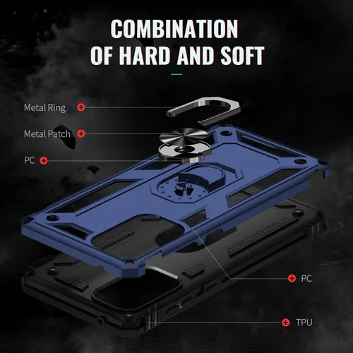 Miniatura 4 de Funda compatible con Xiaomi Poco X3 GT, compatible con Redmi Note 10 Pro (China), funda para teléfono 5G con soporte de anillo, fundas 2 en 1