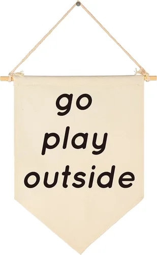 Miniatura 8 de Banderín Colgante de Lona "Stay Wild Ocean Child" - Bandera Decorativa para Pared, Regalo para Guardería, Bebé, Niños, Niño, Niña, Recién Nacido