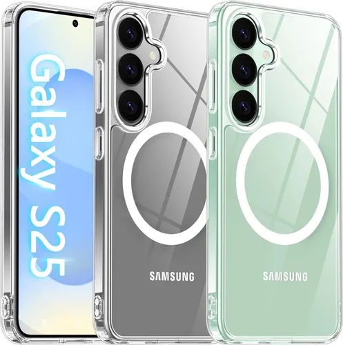 Miniatura 37 de Oterkin Funda magnética para Samsung Galaxy S24 Ultra mate, funda para teléfono S24 Ultra compatible con MagSafe, esmerilada, translúcida, a prueba