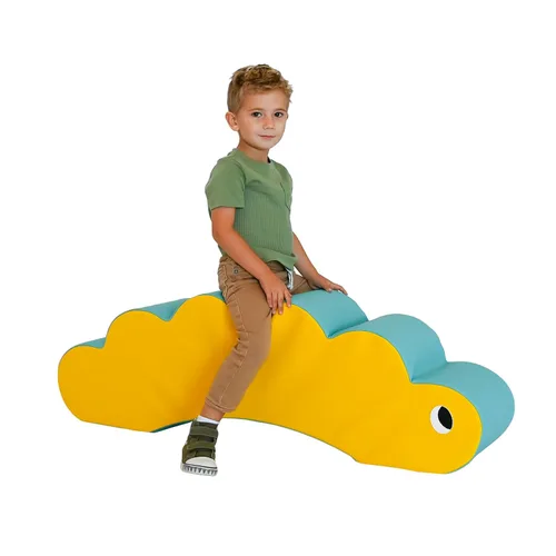 Miniatura 11 de Children's Factory Spike The Dino, Taburete de Espuma Aqua para Niños, Silla de Asiento Suave para Niños Pequeños para Guardería, Preescolar
