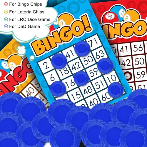 Miniatura 4 de Coopay 500 fichas de póquer de plástico, fichas de bingo de 1 pulgada, contadores de aprendizaje a granel, juego de cartas de póquer, marcadores