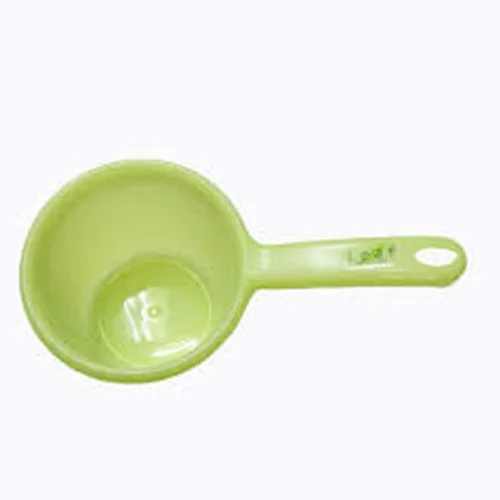 Miniatura 2 de JapanBargain Juego de 2 cucharones de agua japoneses de plástico para baño, cuchara filipina tabo de fondo plano, hecho en Japón, color verde, 3040