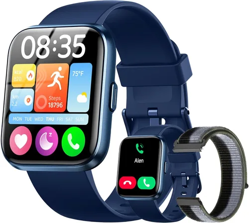 Miniatura 9 de Relojes inteligentes para hombres (Android/iPhones), más de 120 modos deportivos con monitor de ritmo cardíaco, monitor de ritmo cardíaco