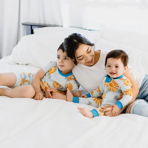 Miniatura 3 de Burts Bees Baby Pijama para bebé con cremallera frontal antideslizante 100 algodón orgánico sin pies Sunny Skies 12 meses Sunny Skies sin pies
