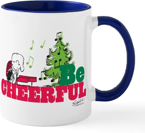 Miniatura 16 de CafePress Peanuts Gang Christmas Taza de Café de Cerámica de 11 oz (325 ml)
