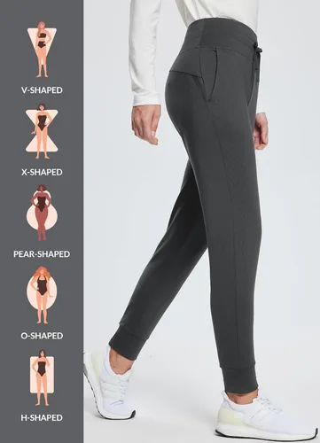 Miniatura 3 de BALEAF Pantalones deportivos con forro polar para mujer, pantalones de senderismo de cintura alta, resistentes al agua, pantalones térmicos de esquí