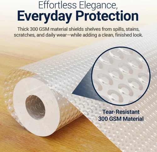 Miniatura 2 de Forros para Estantes de Refrigerador por Linda's Essentials - Forro de Refrigerador Fácil de Limpiar con Protección contra Derrames, Forros