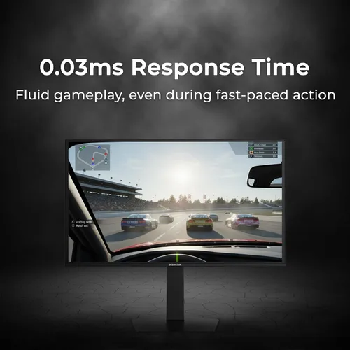 Miniatura 6 de Deco Gear Monitor para juegos OLED 27 QHD Respuesta de 280Hz 0.03ms, HDR400, sincronización adaptativa, 99% sRGB, contraste 1.5M:1, diseño sin