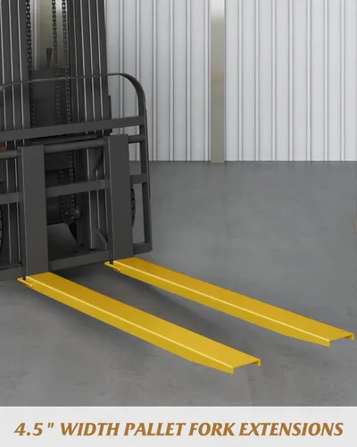 Miniatura 2 de GARVEE Extensiones de horquilla elevadora, 72 pulgadas de largo y 4.5 pulgadas de ancho para carretillas elevadoras, accesorio de acero resistente